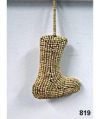 Wooden Beads Stockings Ornament
