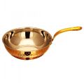 Copper Steel Fry pan WIth lead Free brass Handle