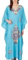 Indian Embroidered Turquoise Blue Kaftan
