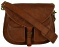 ZiBAG Goat Leather 10 Cross Body Satchel Bag with Twin Pockets