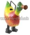 Iron Hand Painted Duck Shaped Watering Can Statue