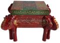 Wooden Multicolor Handcrafted Elephant Shaped Dry Fruit Boxes
