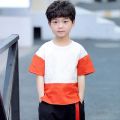 Kids Round Neck Double Color T-Shirt