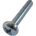 Stainless Steel Silver Round Pan Head Screw 