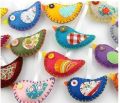 Cotton Embroidered Bird handicraft christmas ornaments