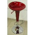 Plastic Red High Counter Chair