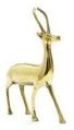 Golden Brass Deer Statue