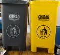 Blue Red Green Yellow CHIRAG Plastic Dustbin
