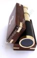 Brass Telescope with Wooden Box