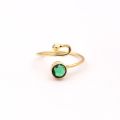 Emerald Hydro Gemstone Ring