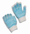Sky Blue dotted cotton knitted gloves
