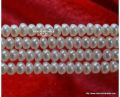 3 MM WHITE COLOR FRESHWATER FLAT SHAPE PEARL BEADS