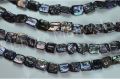 FRESHWATER SQUARE SHAPE UNEVEN SIZE BLACK COLOR PEARL BEADS
