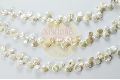 FRESHWATER UNEVEN SHAPE CREAM COLOR PEARL BEADS