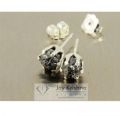 Rough Diamond 925 Sterling Silver Stud Earring