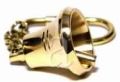 Brass Marine or Nautical Ship Bell Keychain