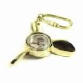 Brass Propeller Compass Keychain Key ring