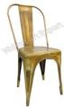 VINTAGE IRON METAL ANTIQUE FINISH DINING CHAIR