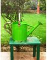 Watering Can in Green with stainless steel spout and handle
