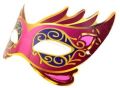 Happy Birthday Children Party Mask Party Supplies Purple Party Paper Mask