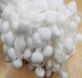 decorative white pom pom fringes