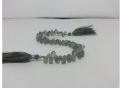 Natural Gray Moonstone Faceted Drops Beads Briolettes