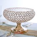 Gold Crystal Pedestal Bowl