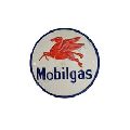 MOBIL GAS CAST IRON WALL PLAQUE
