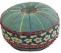 Round ottoman custom pouf