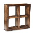 Sheesham Wood Cube 4 Hole Display Bookcase
