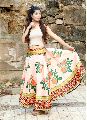 multi colour readymade fancy banglori satin silk skirt