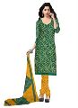 Green Colored Women\'S Butter Crepe Printed Suit.