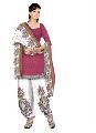 Light Maroon Colored Women\'S Butter Crepe Printed Suit