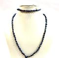 Kyanite gemstone beads Yoga Mala Necklace