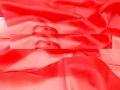 silk organza fabric coral red, 100% silk