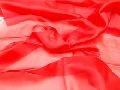 silk organza fabric india, coral red, 100% silk