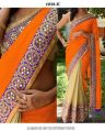 Designer silk embroidery saree