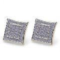 Studded Silver Plated Earring