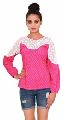 Cotton Printed Casual Womens Pink Top