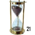 Brass Collectible sand timer 5 Minutes
