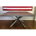 cross legs Outdoor Rustic iron Dining Table