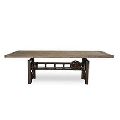 Industrial Cast Iron Crank Dining Table