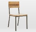 industrial Rustic mango wood dining chair