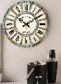 Cream Wood Wall Clock