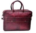 Unisex Genuine Leather Messenger Laptop Bag