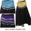 WEVEZ SILVER COINS BELLY DANCE HIP SCARF