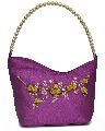 NHSB - 012 Ladies Bead Handle Silk Handbag
