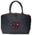 NHSB - 024 Ladies Bead Handle Silk Handbag