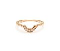 Gold Plated Curve Ring