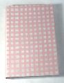 paper pattern pink checks cover notebook
